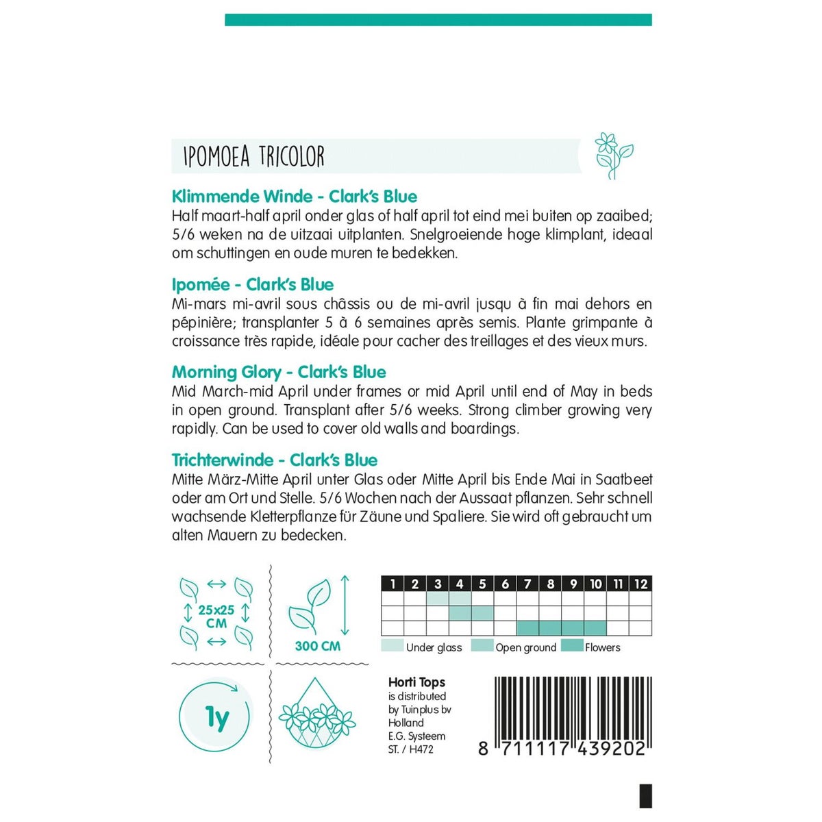 Klimmende Winde Clark Blue Klimmende Winde Clark Blue