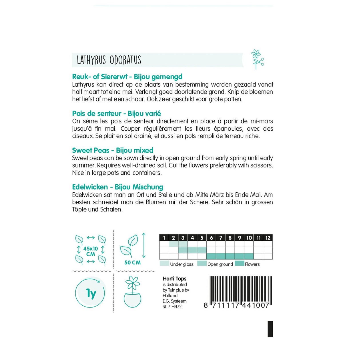 Lathyrus Bijou Mix Lathyrus Bijou Mix