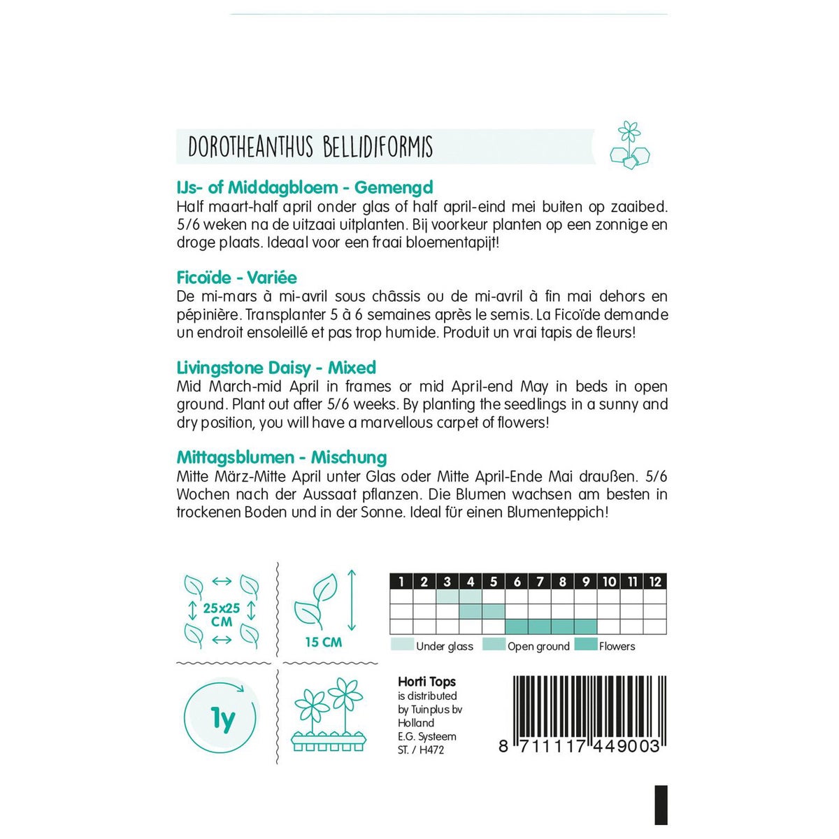 IJs- of middagbloem mix IJs- of middagbloem mix