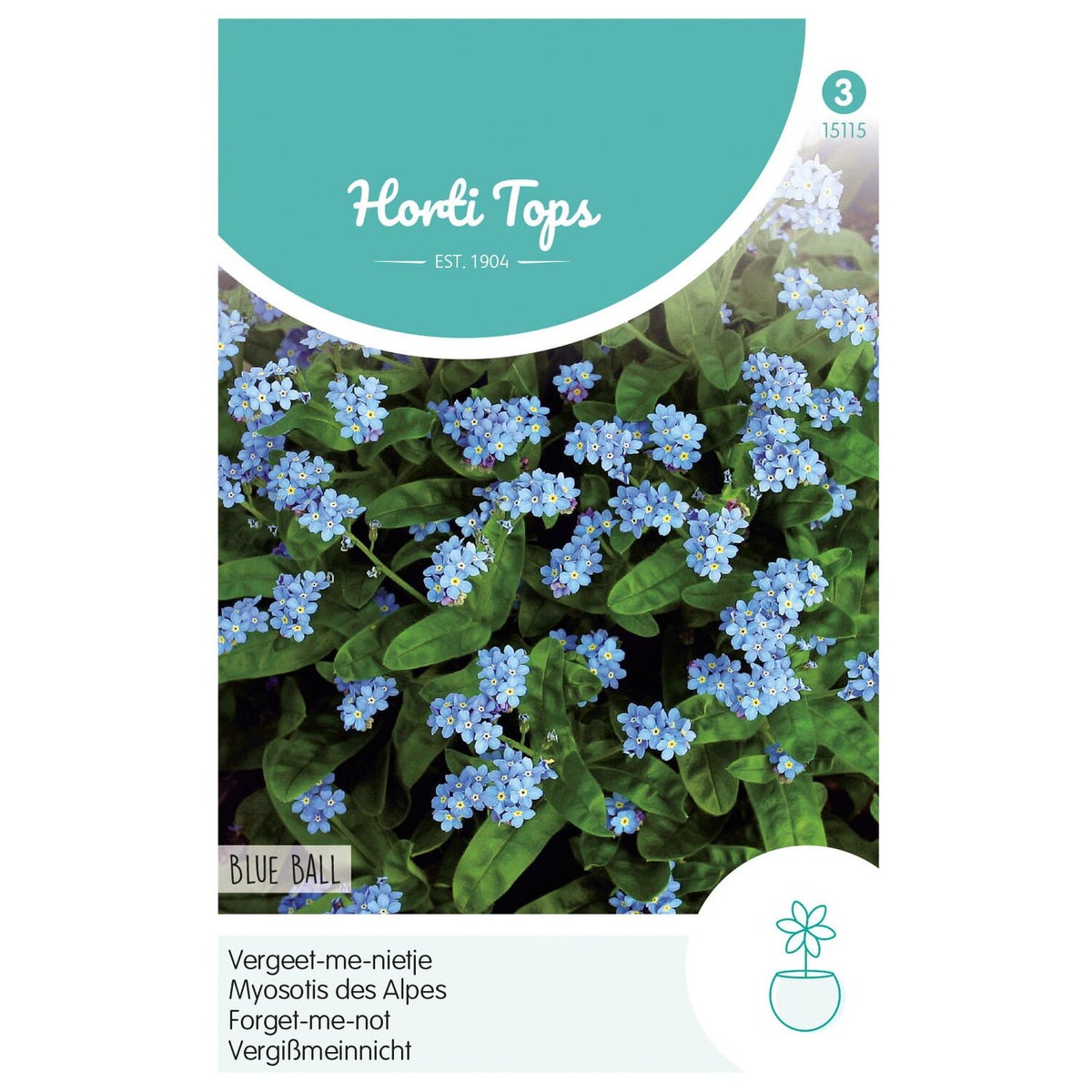 Vergeet-me-nietje Blue Ball Vergeet-me-nietje Blue Ball
