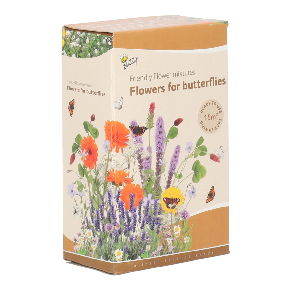 Buzzy Friendly Flowers vlinders laag 15 m2 Buzzy Friendly Flowers vlinders laag 15 m2