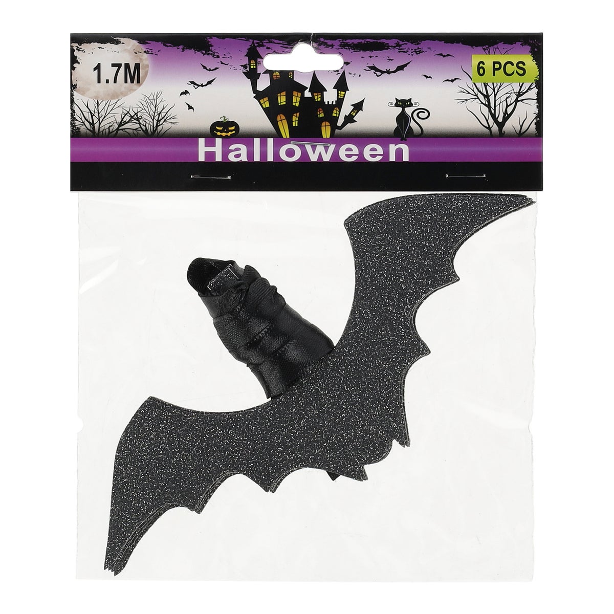 Slinger glitter Halloween vleermuis Slinger glitter Halloween vleermuis