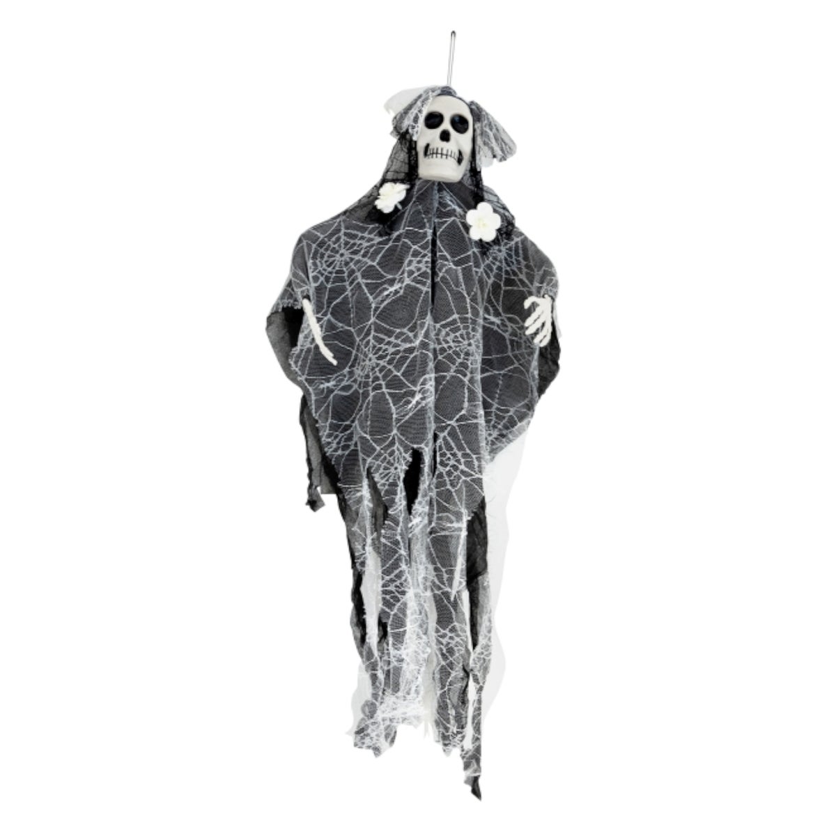 Hangende skeletdecoratie 100 cm Hangende skeletdecoratie 100 cm