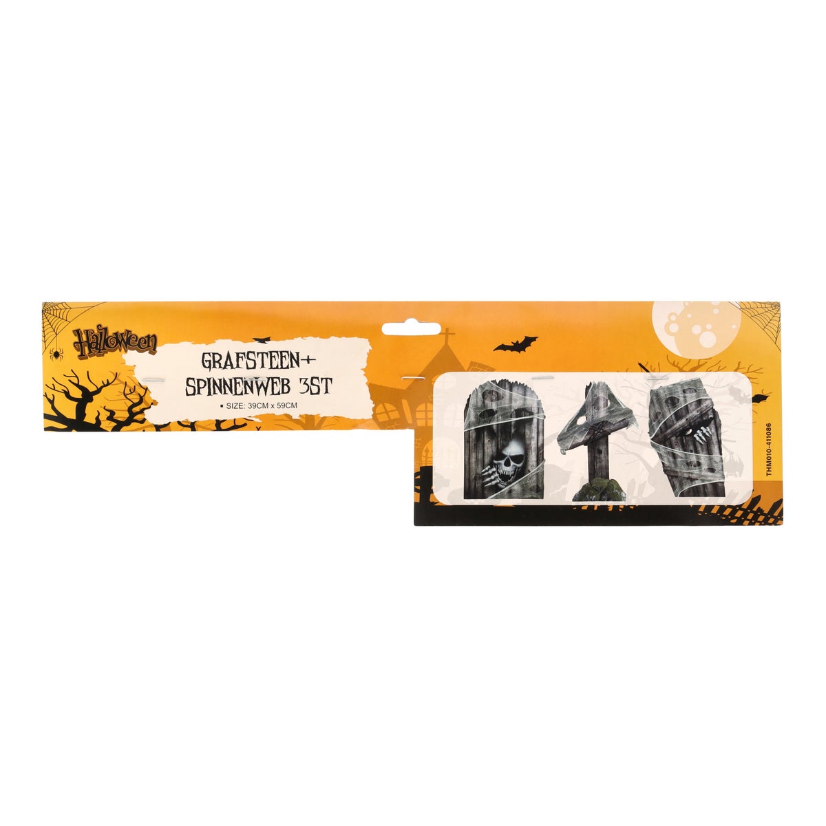 Grafsteen met spinnenweb 3 stuks Grafsteen met spinnenweb 3 stuks