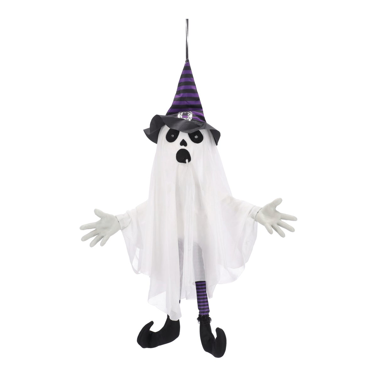 Hangend spook met beweging, licht en geluid, 68 cm Hangend spook met beweging, licht en geluid, 68 cm