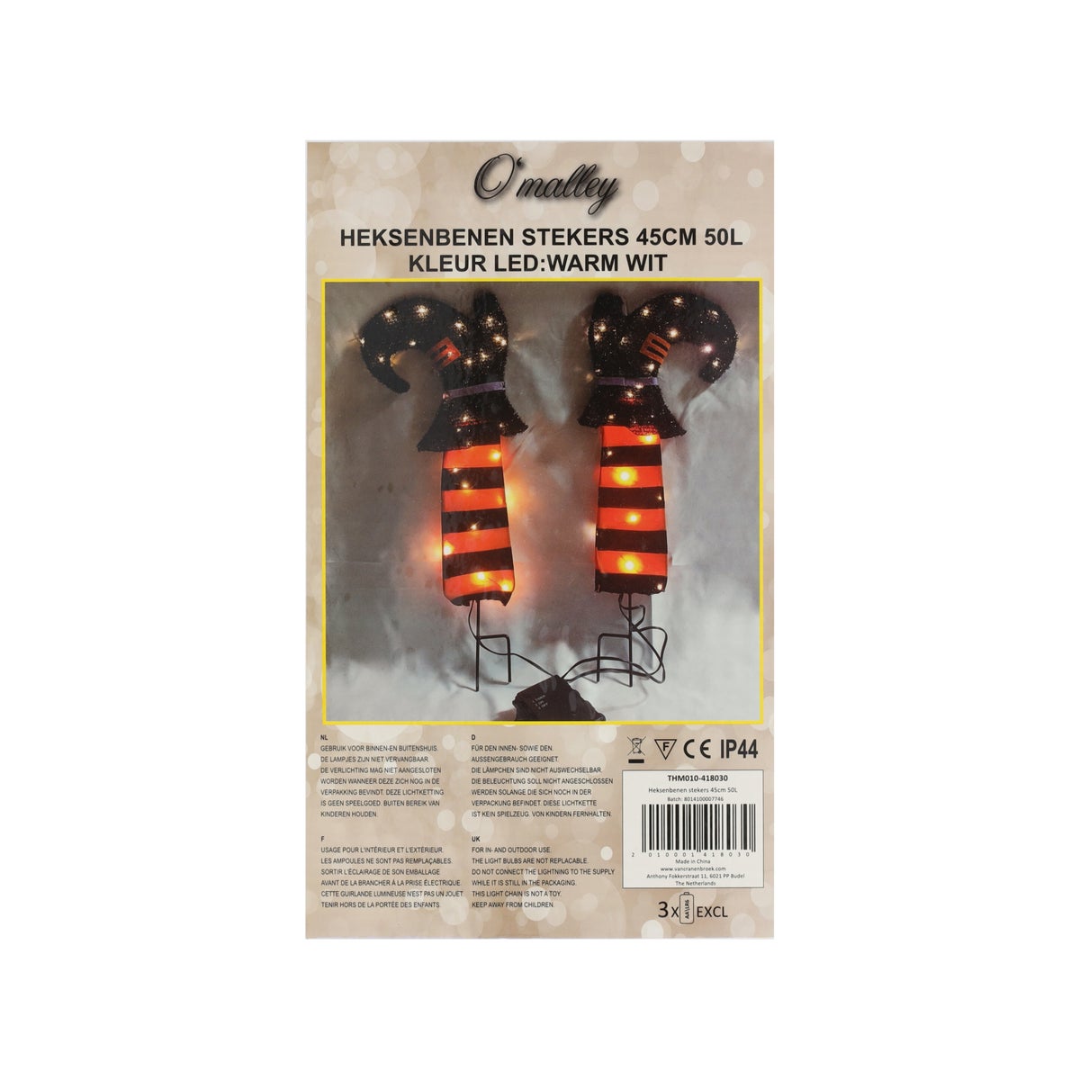 Heksenbenen stekers 45cm 50LED Heksenbenen stekers 45cm 50LED