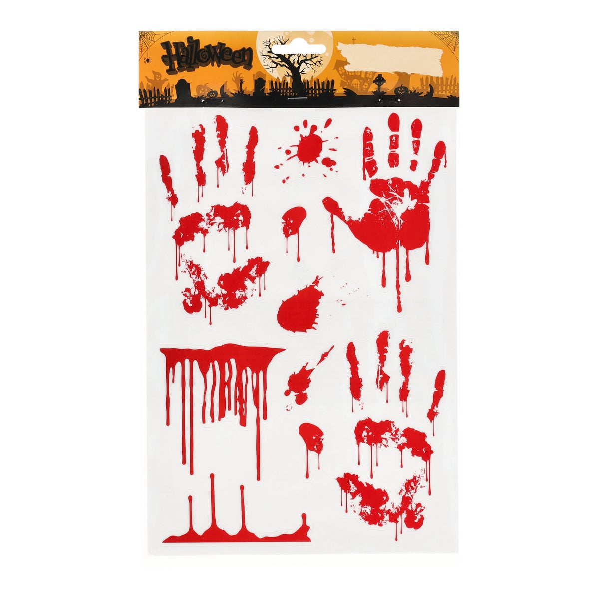 Raamsticker Halloween bloed Raamsticker Halloween bloed
