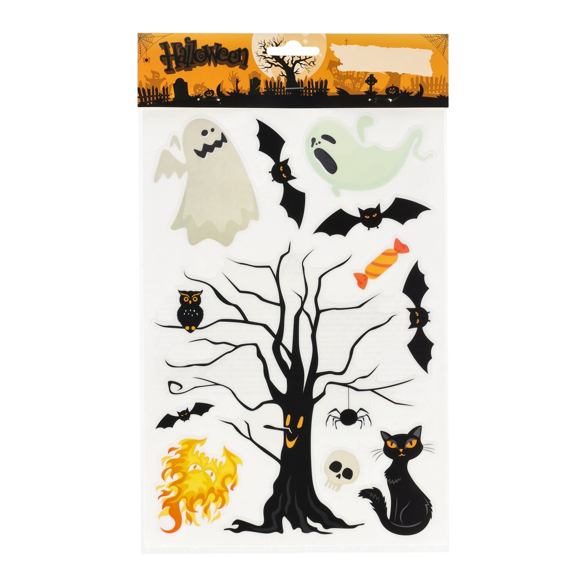 Raamsticker Halloween kleur Raamsticker Halloween kleur