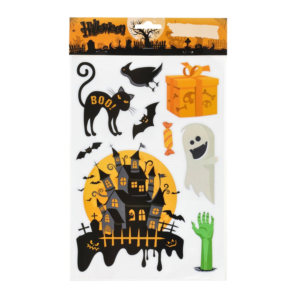 Raamsticker Halloween kleur Raamsticker Halloween kleur