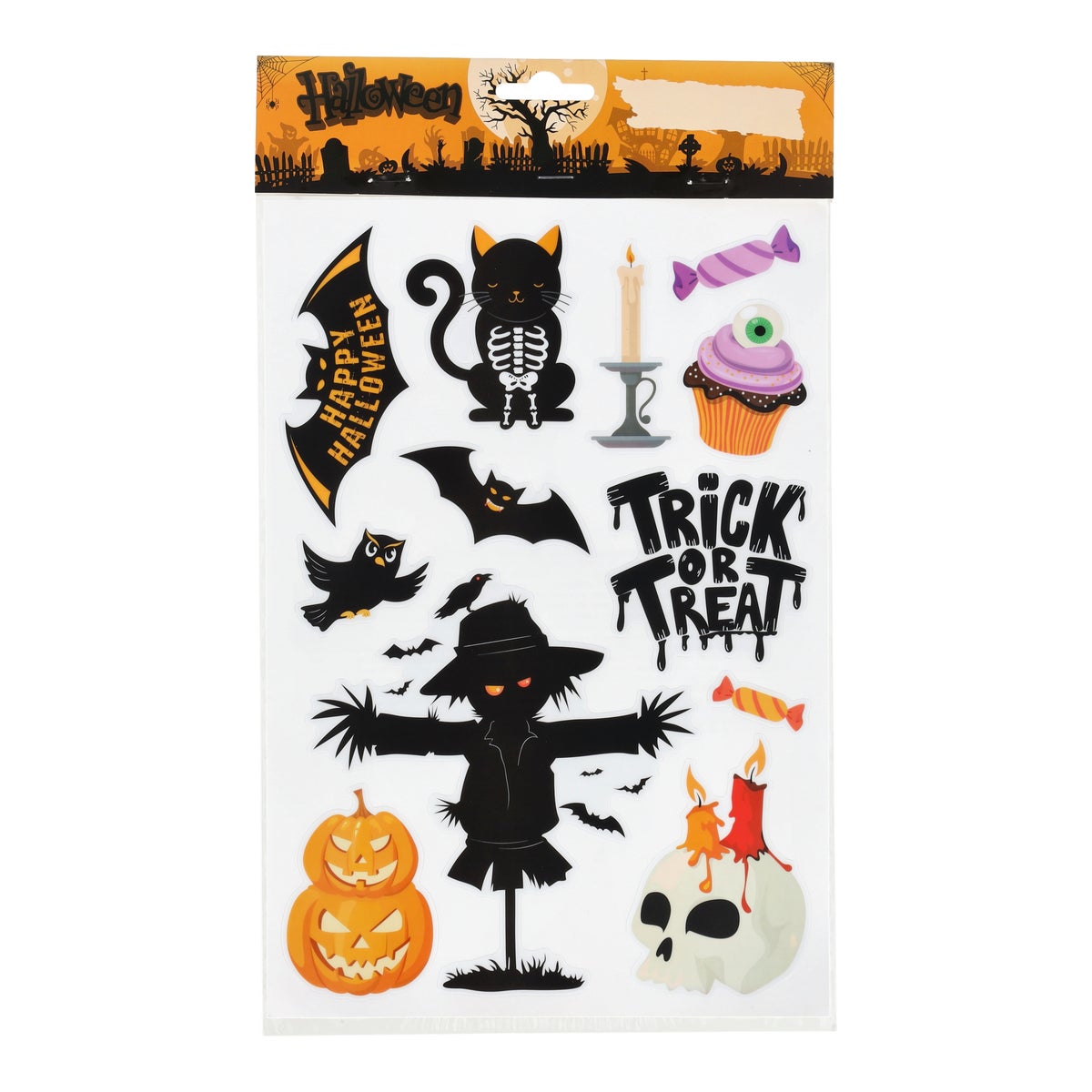 Raamsticker Halloween kleur Raamsticker Halloween kleur