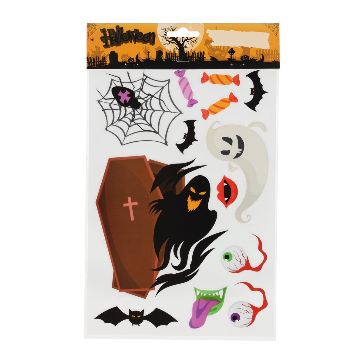 Raamsticker Halloween kleur Raamsticker Halloween kleur
