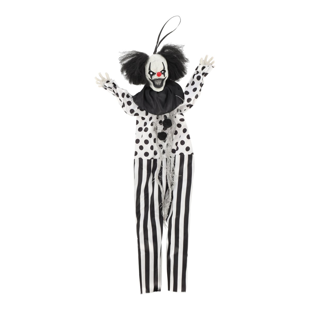 Clown zwart/wit hang 50cm Clown zwart/wit hang 50cm
