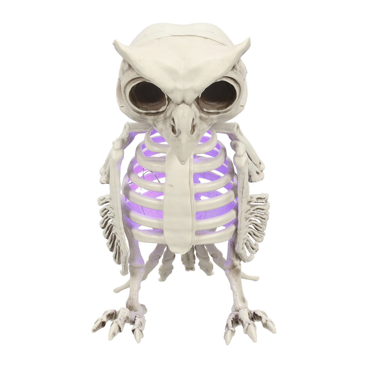 Skelet uil met licht 16 cm Skelet uil met licht 16 cm