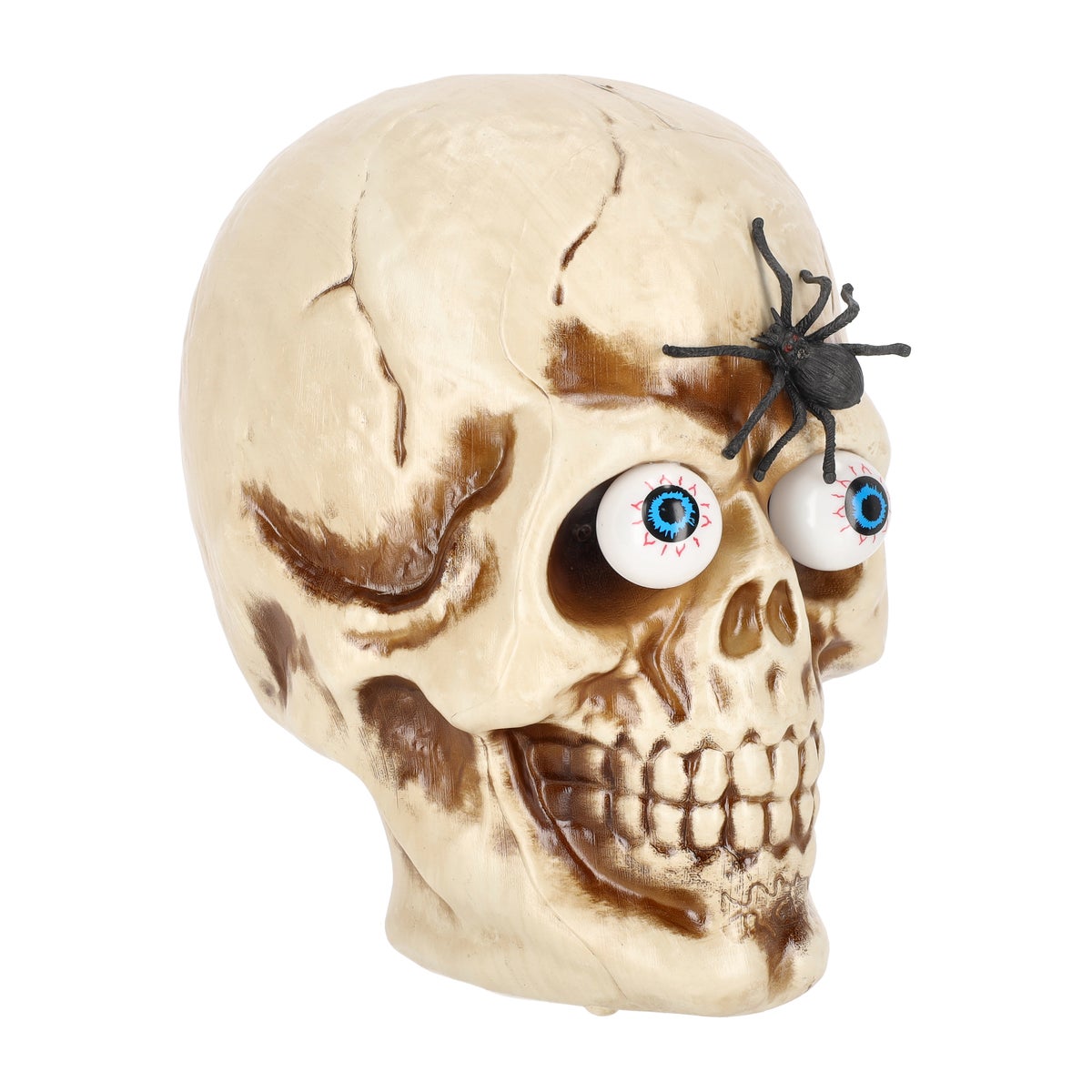 Skull met spin LED-ogen 31cm Skull met spin LED-ogen 31cm