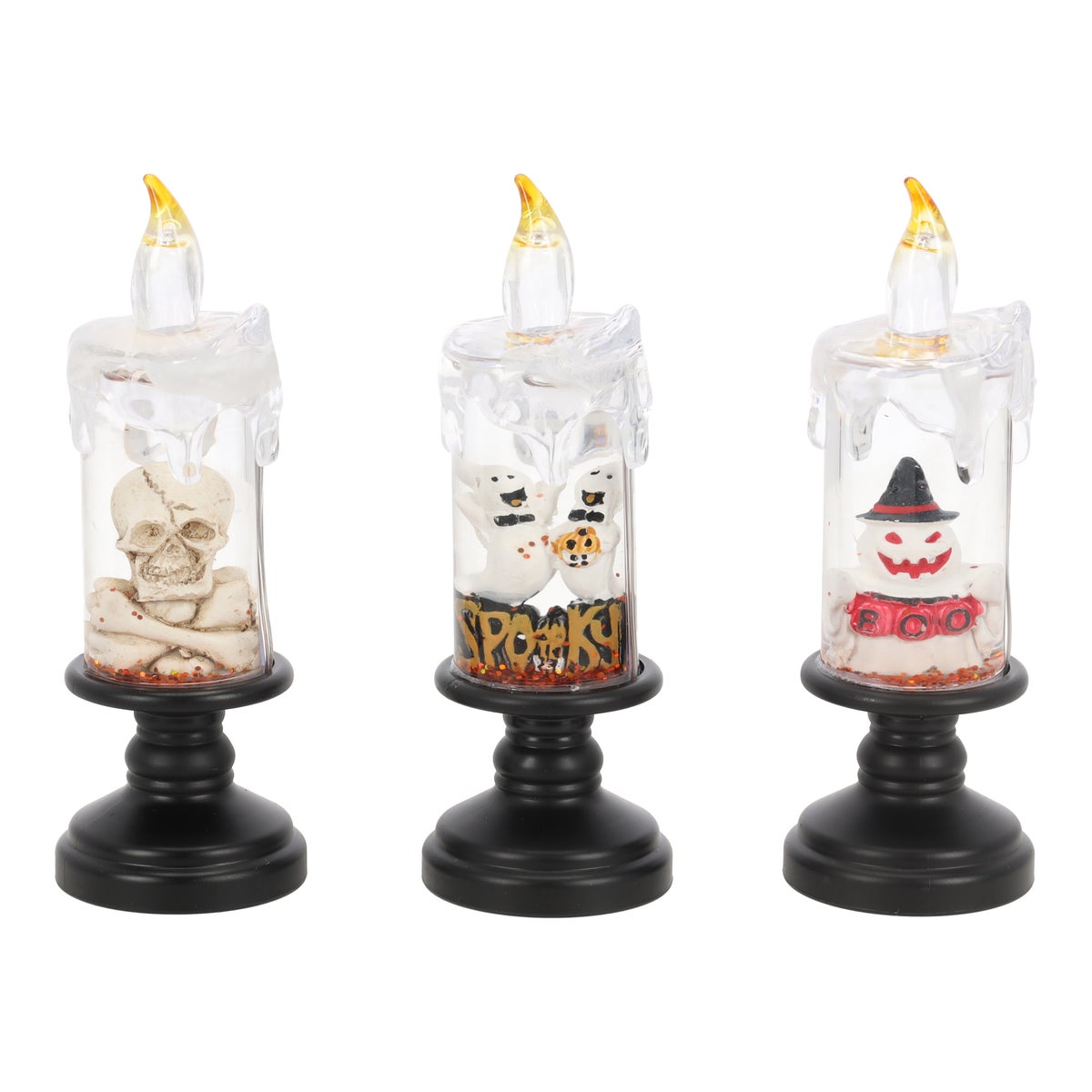 Kaars halloween glitter 14 cm Kaars halloween glitter 14 cm