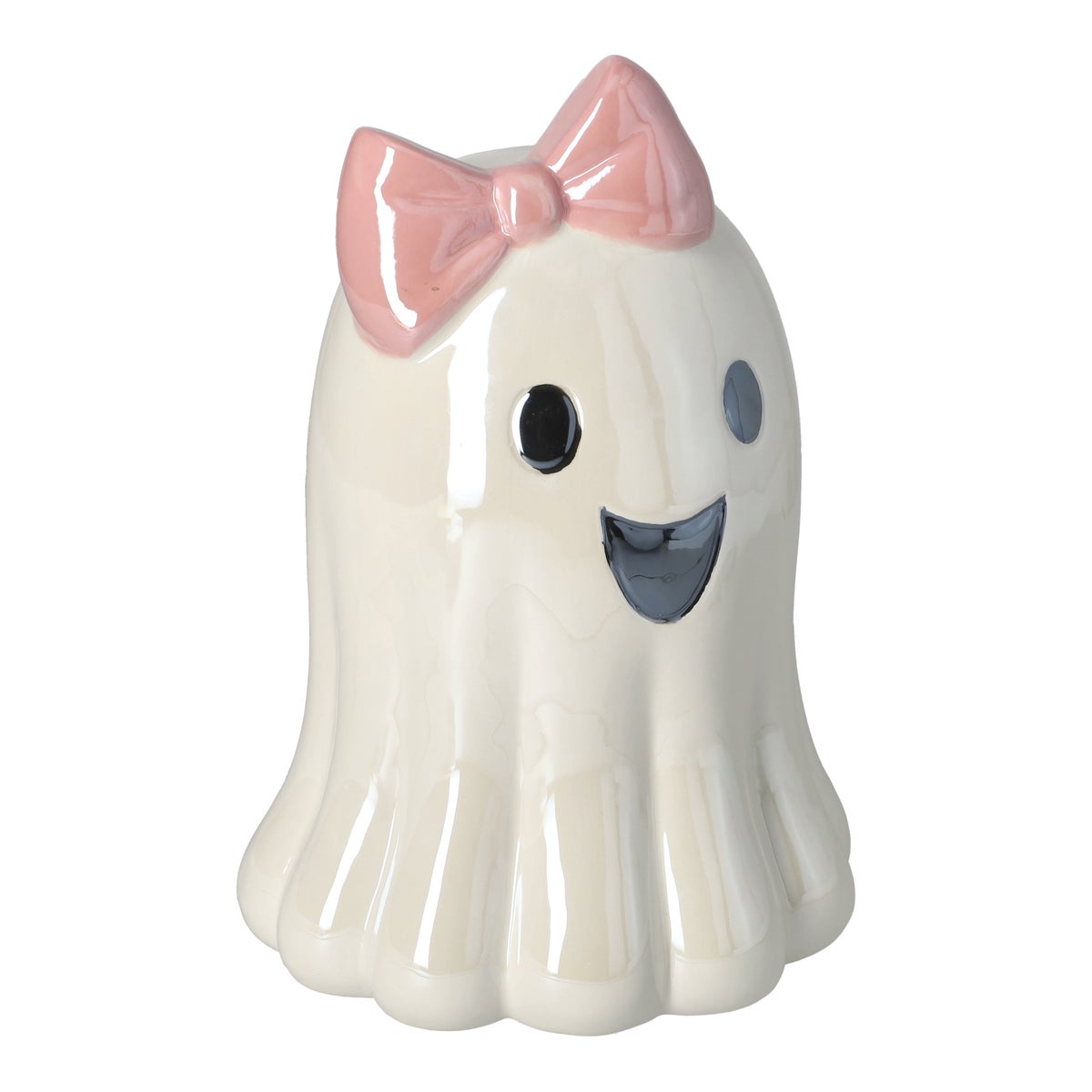 Spook met roze strik 21 cm Spook met roze strik 21 cm