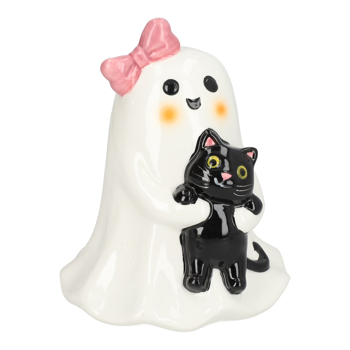 Spook met kat 17 cm Spook met kat 17 cm