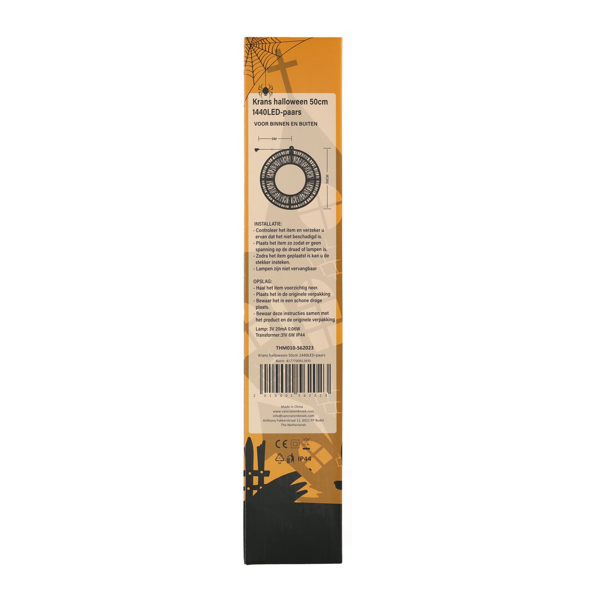 Krans Halloween 50 cm 1440 LED-paars Krans Halloween 50 cm 1440 LED-paars