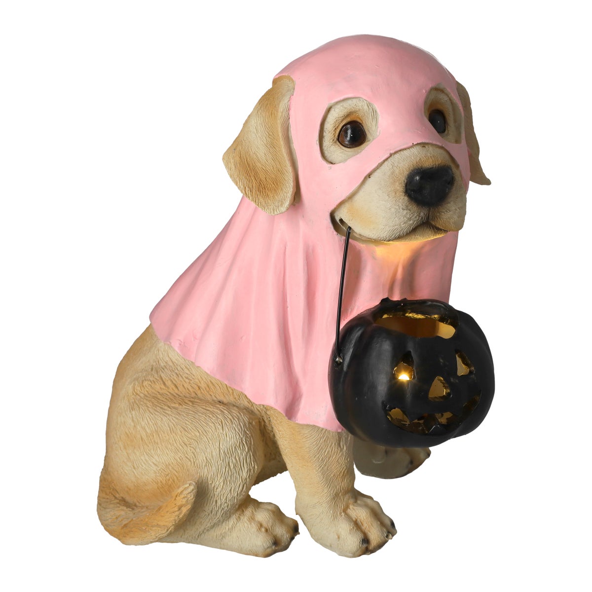 Hond roze spook 23 cm Hond roze spook 23 cm