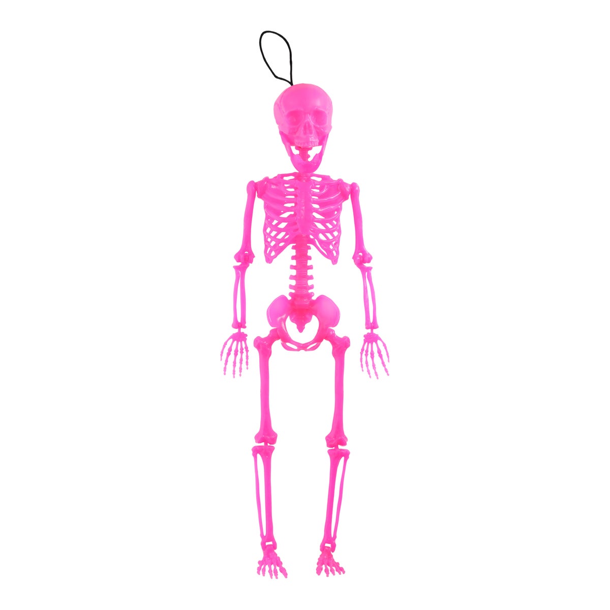 Skelet hang fluo roze 60 cm Skelet hang fluo roze 60 cm