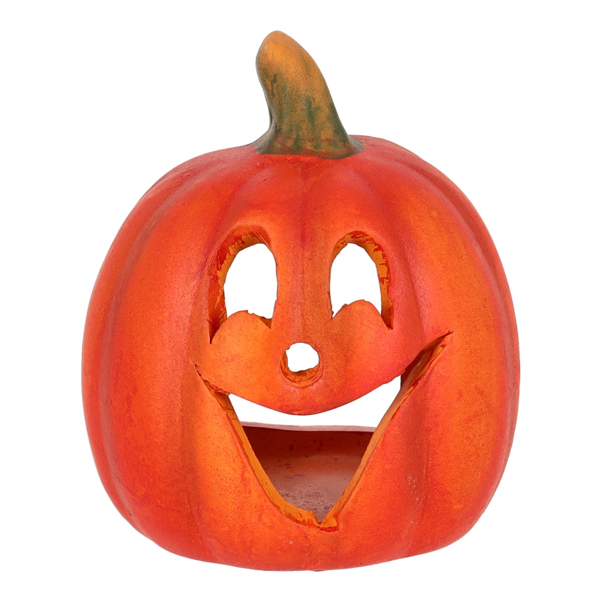 Halloween pompoen 10 cm oranje Halloween pompoen 10 cm oranje
