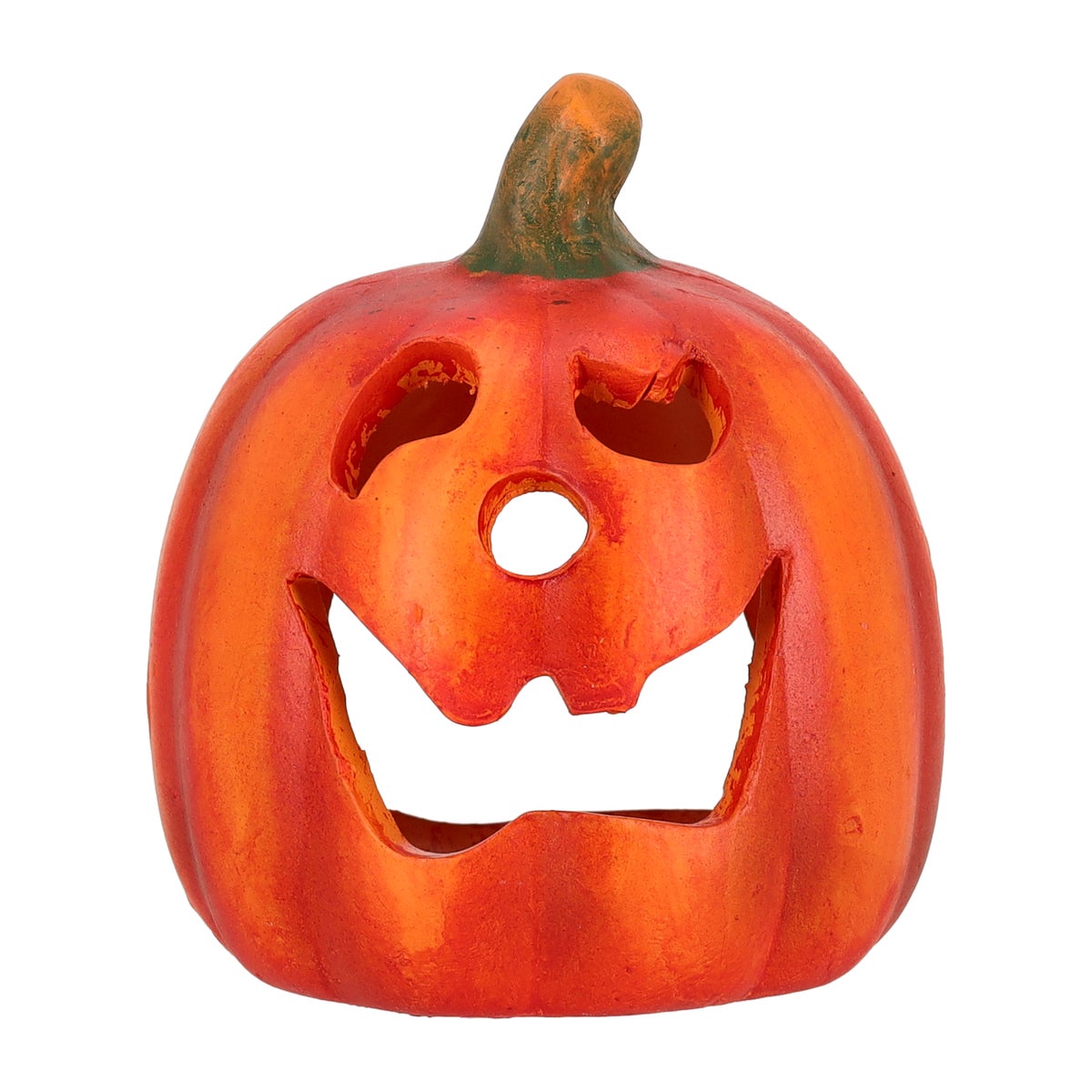 Halloween pompoen 10 cm oranje Halloween pompoen 10 cm oranje
