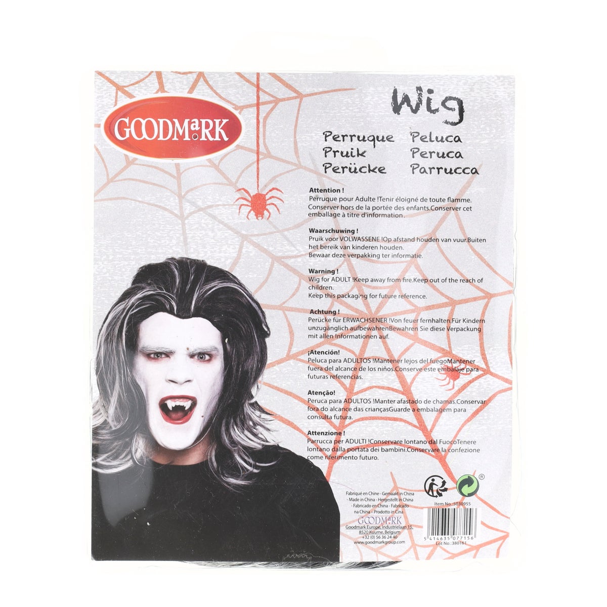 Pruik dracula Pruik dracula