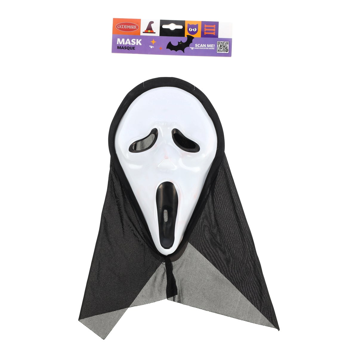 Masker met kap geest Masker met kap geest