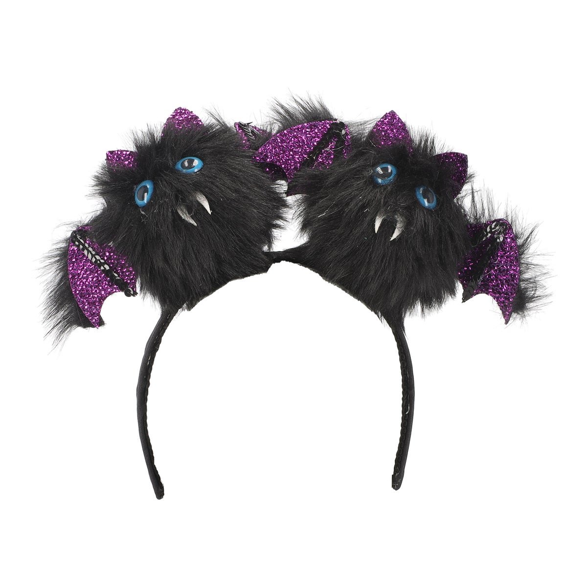 Diadeem vleermuis zwart paars Diadeem vleermuis zwart paars