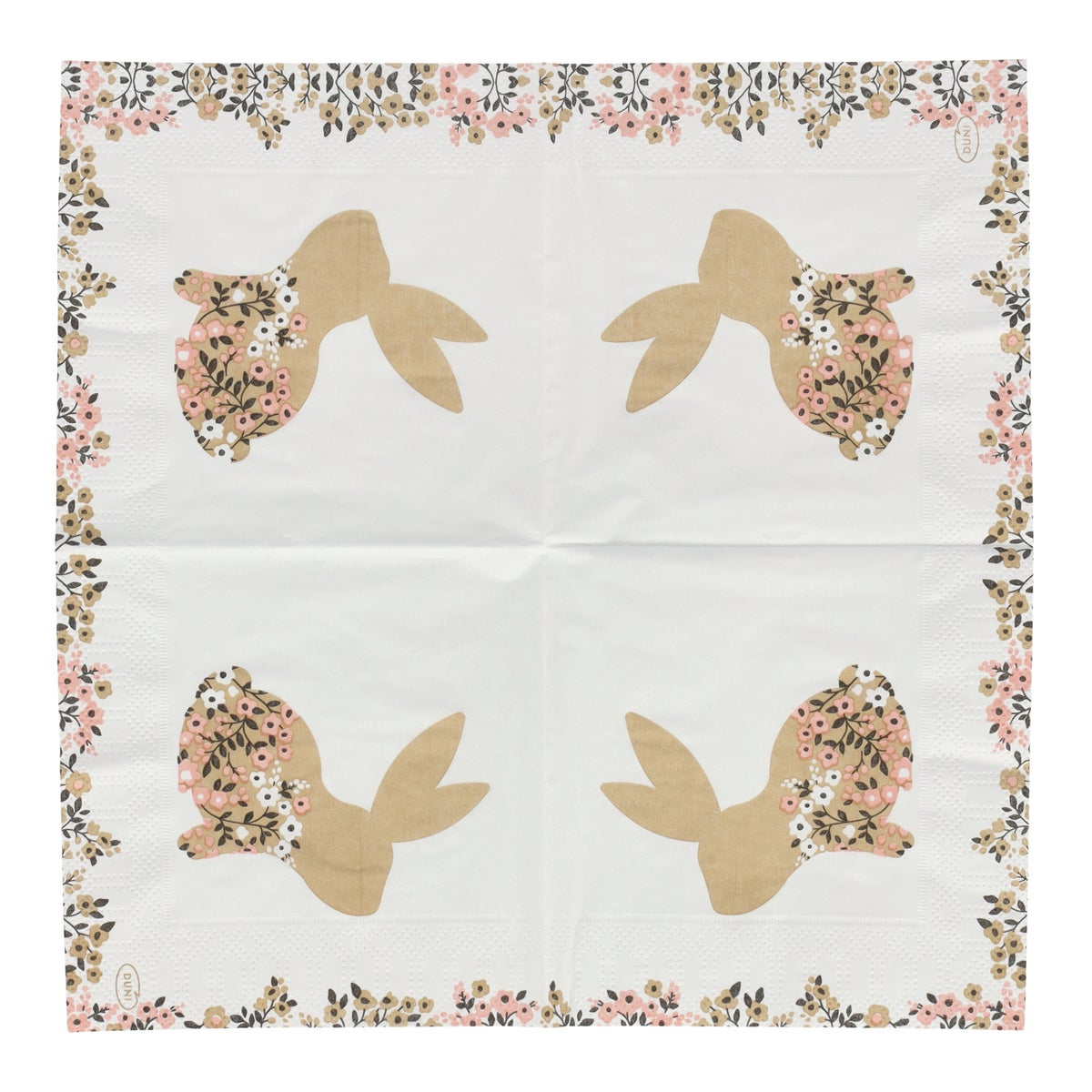 Servet 24 x 24 cm blooming bunnies 20st. Servet 24 x 24 cm blooming bunnies 20st.