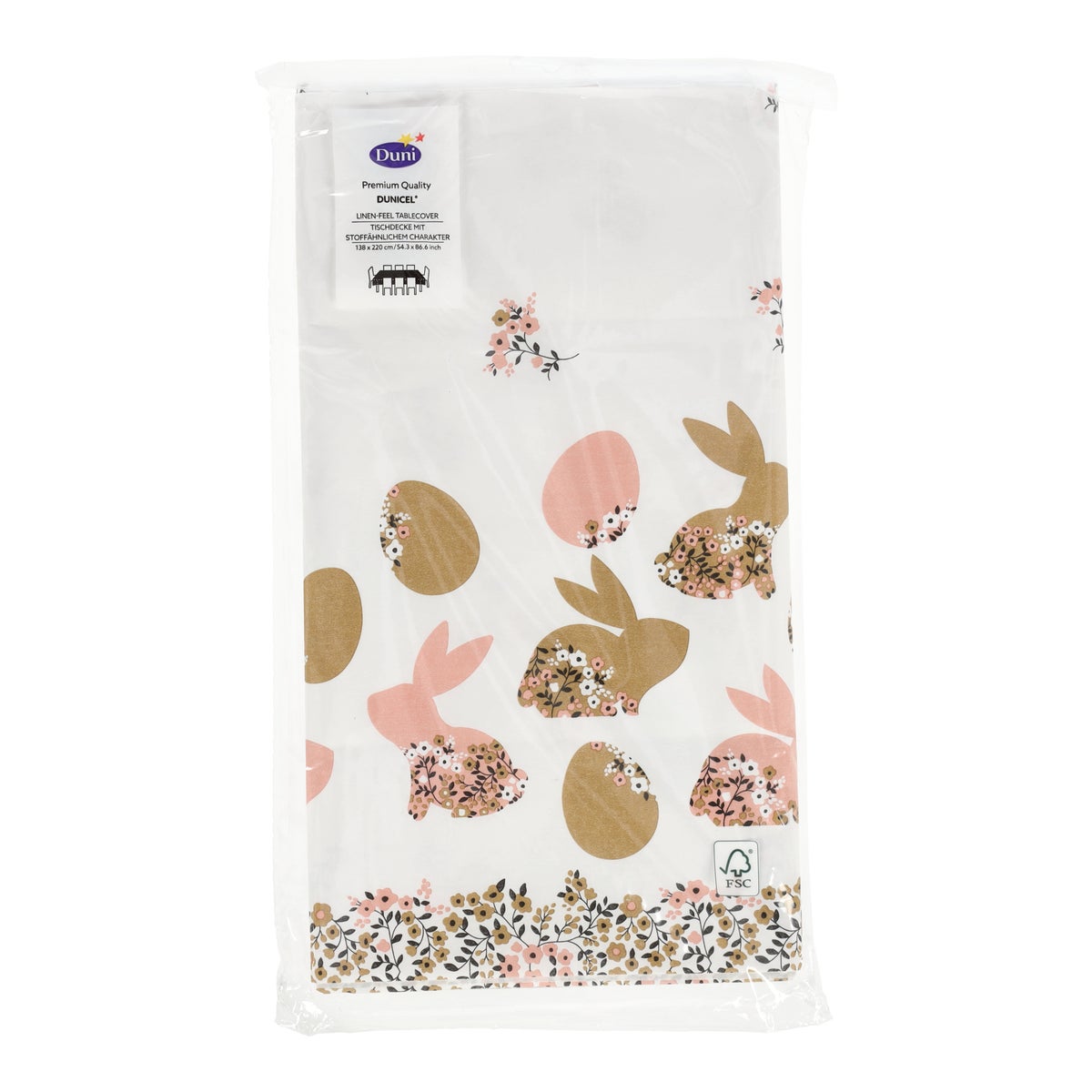 Tafelkleed 138 x 220 cm blooming bunnies Tafelkleed 138 x 220 cm blooming bunnies