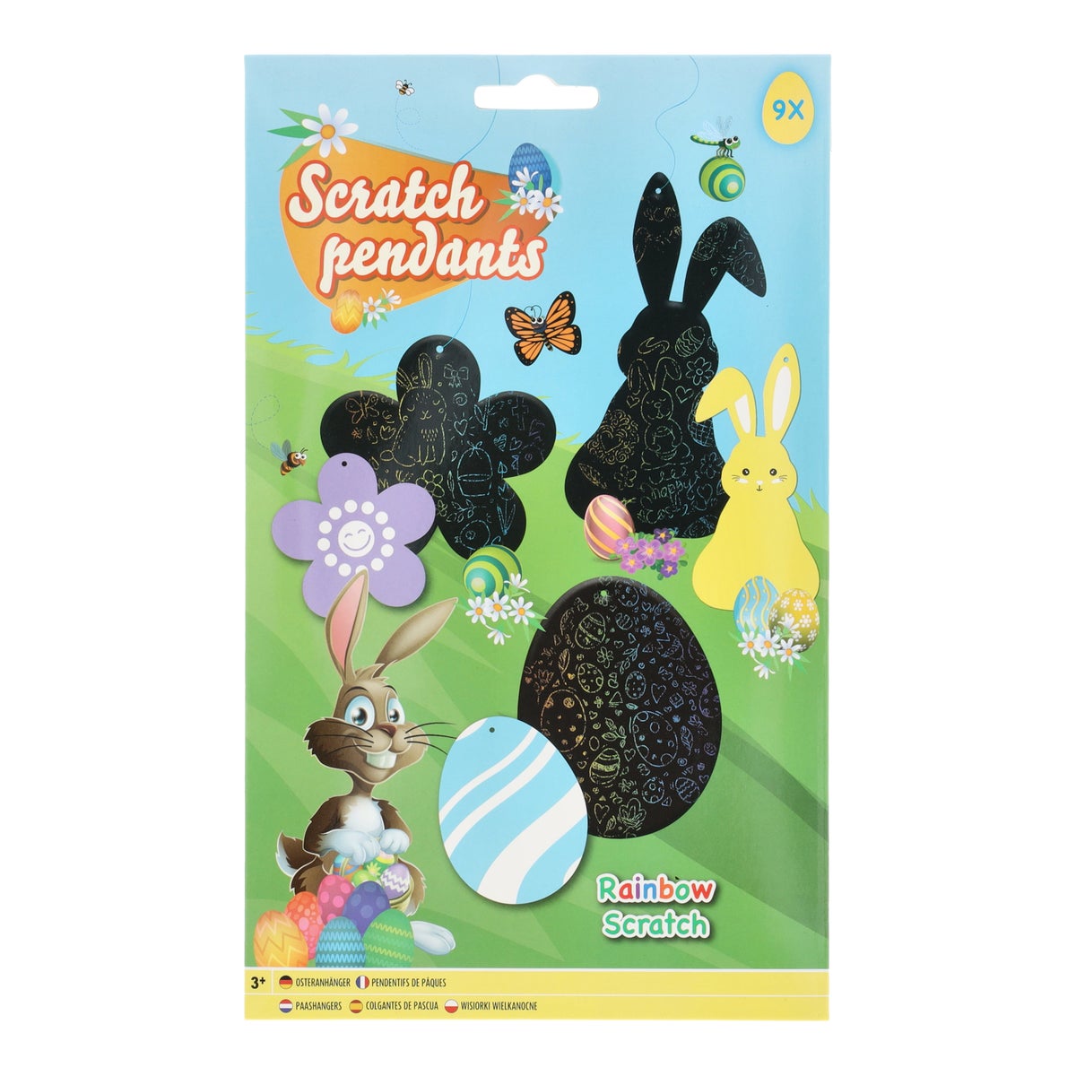 Hangers scratch Pasen 9 stuks Hangers scratch Pasen 9 stuks