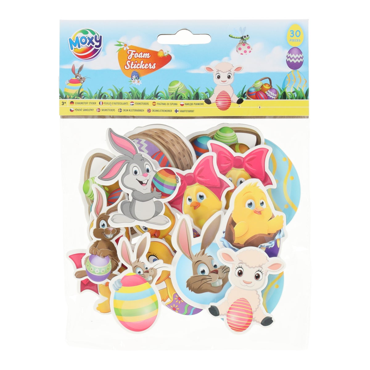 Sticker foam 30 stuks pasen Sticker foam 30 stuks pasen