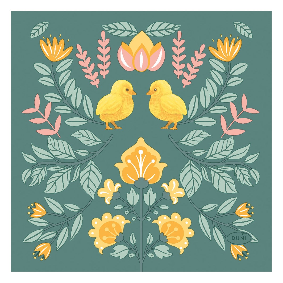 Servet 24 x 24 cm ornament easter 20 stuks Servet 24 x 24 cm ornament easter 20 stuks