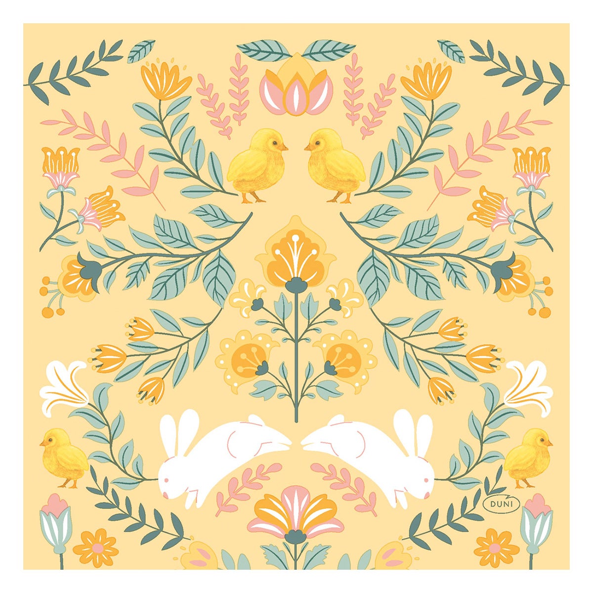 Servet 33 x 33 cm ornament easter 20 stuks Servet 33 x 33 cm ornament easter 20 stuks