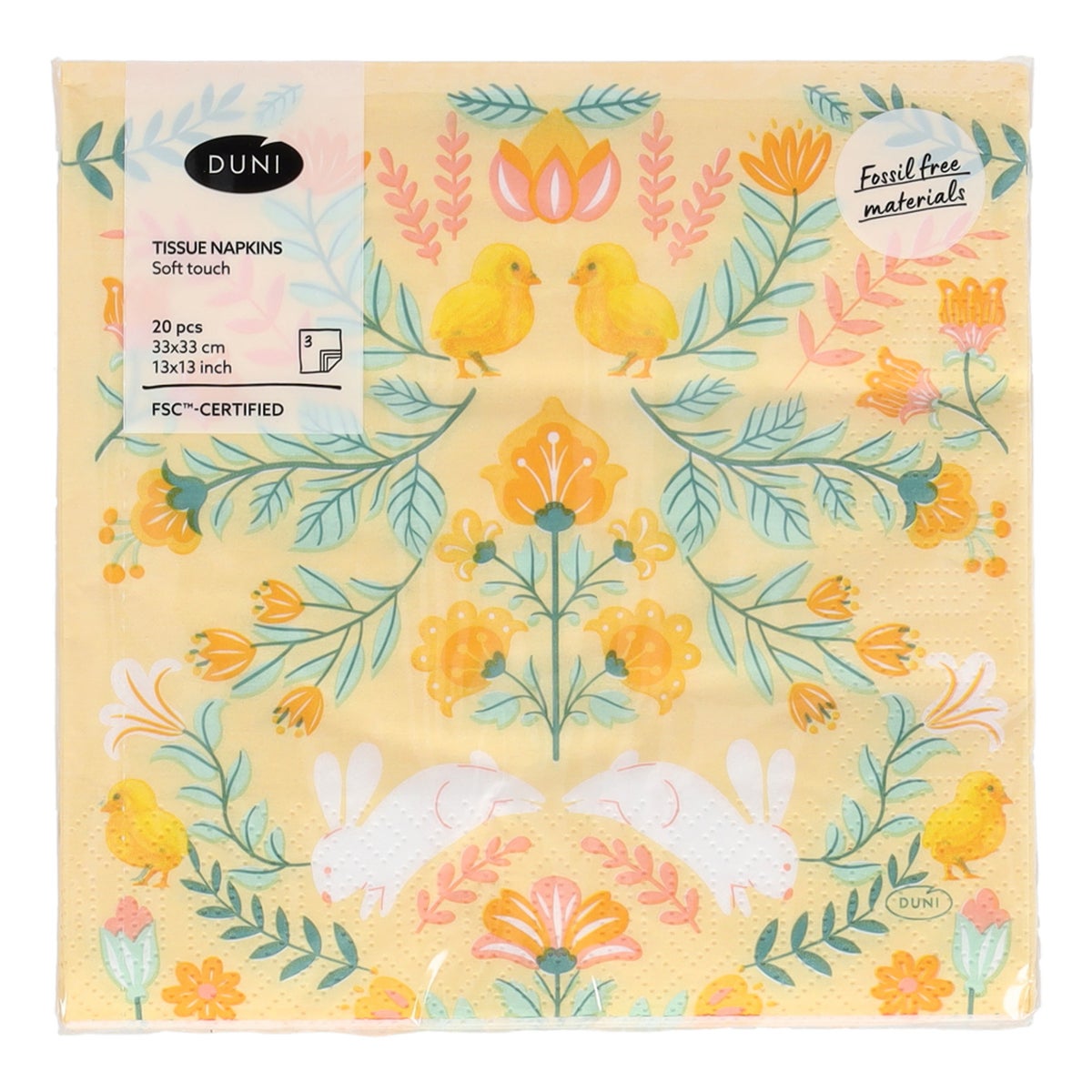 Servet 33 x 33 cm ornament easter 20 stuks Servet 33 x 33 cm ornament easter 20 stuks