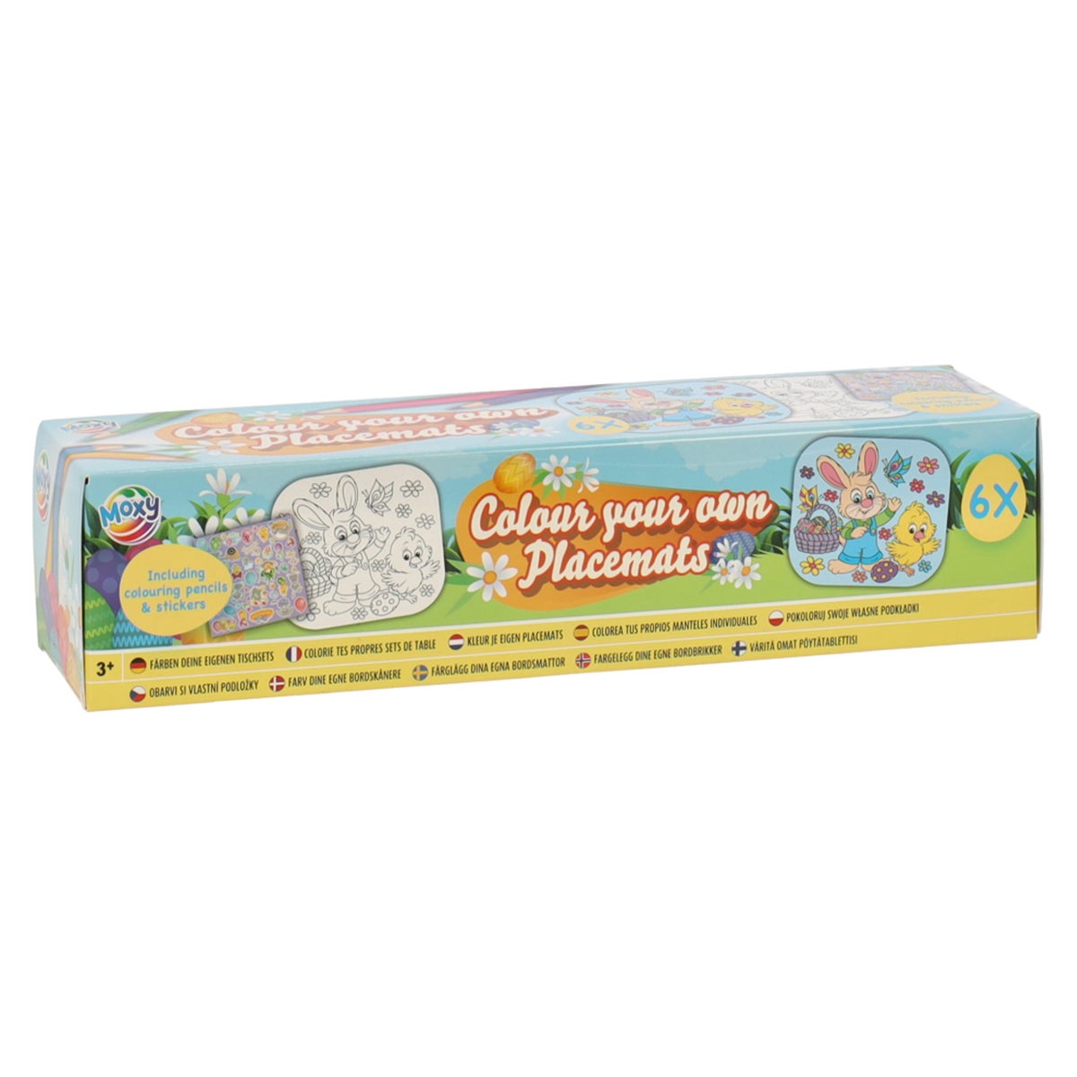 Placemat kleuren pasen Placemat kleuren pasen