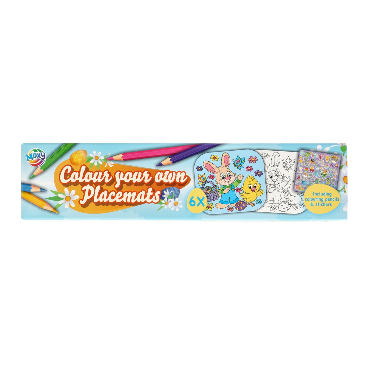 Placemat kleuren pasen Placemat kleuren pasen