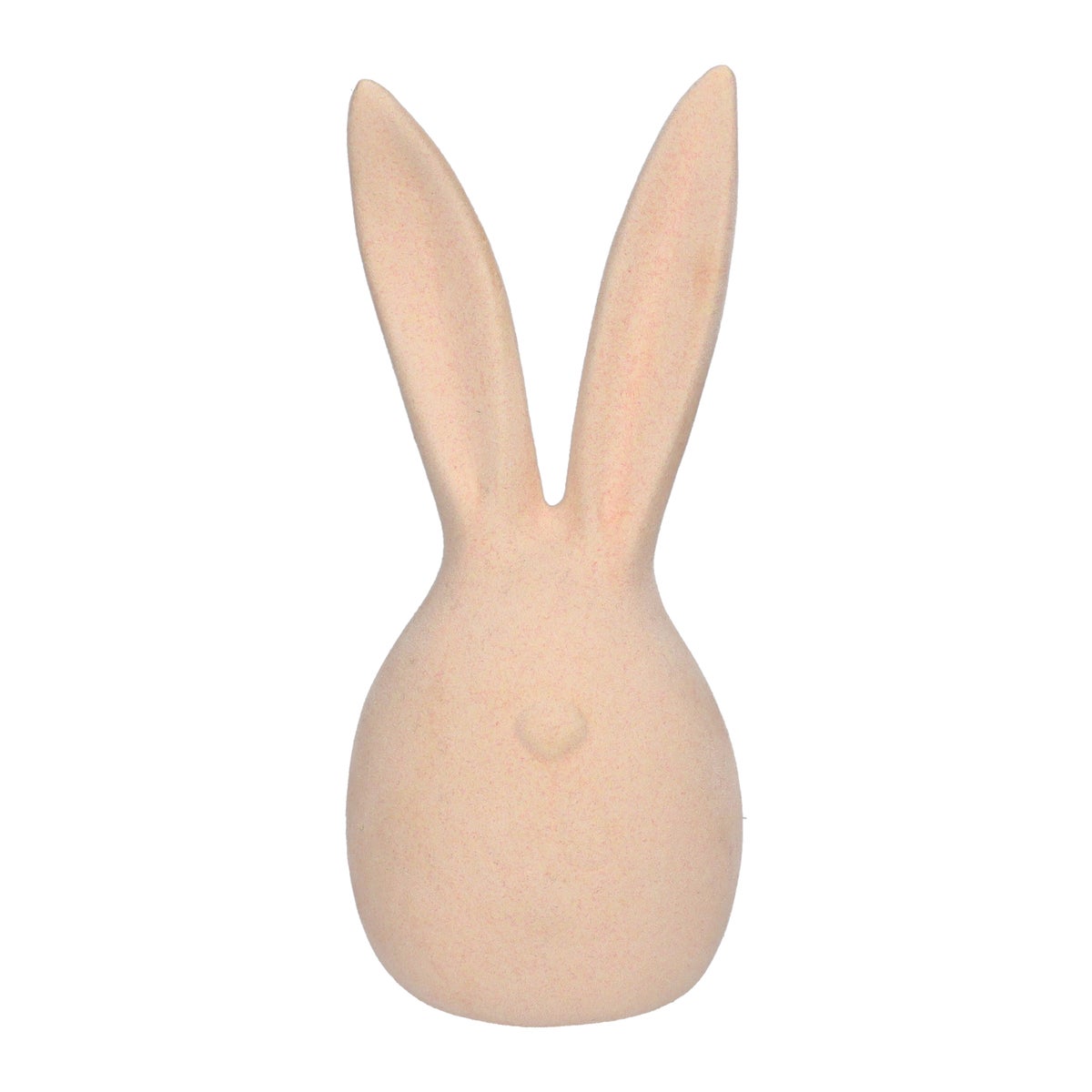 Konijn 16 cm flock roze Konijn 16 cm flock roze