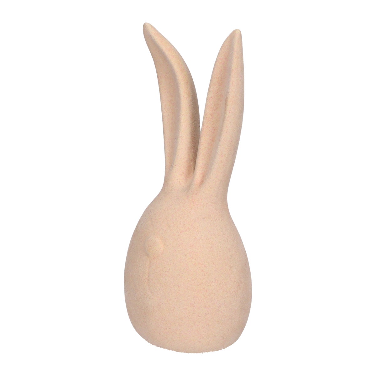 Konijn 16 cm flock roze Konijn 16 cm flock roze