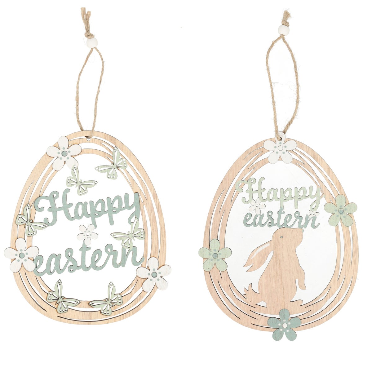 Hanger happy easter hout 19 cm Hanger happy easter hout 19 cm