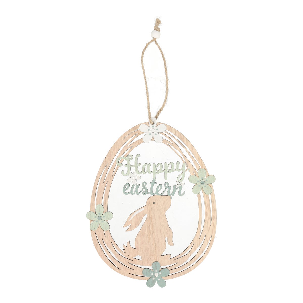 Hanger happy easter hout 19 cm Hanger happy easter hout 19 cm