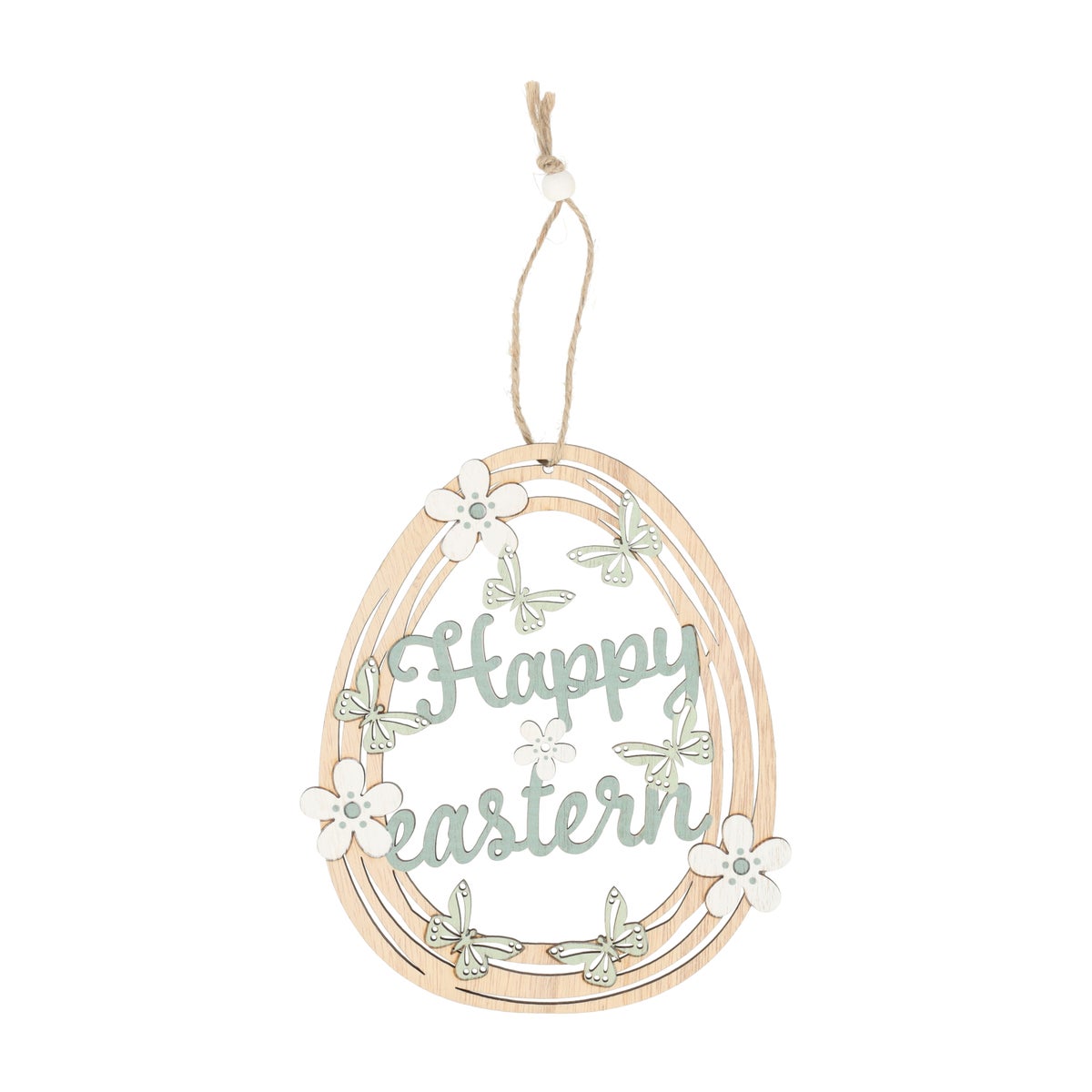 Hanger happy easter hout 19 cm Hanger happy easter hout 19 cm