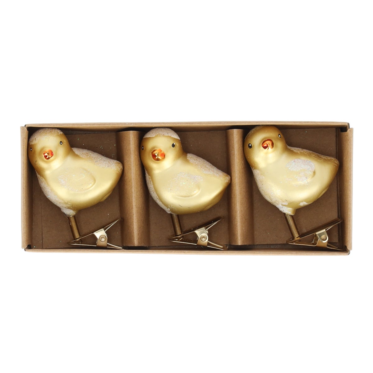 Eend glas op clip 3st. Eend glas op clip 3st.