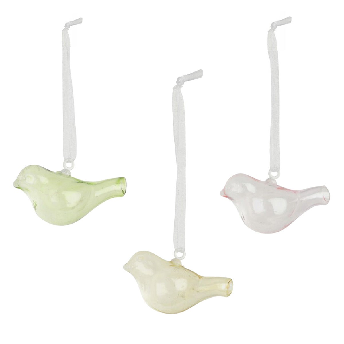 Hanger vogel glas 3 stuks Hanger vogel glas 3 stuks