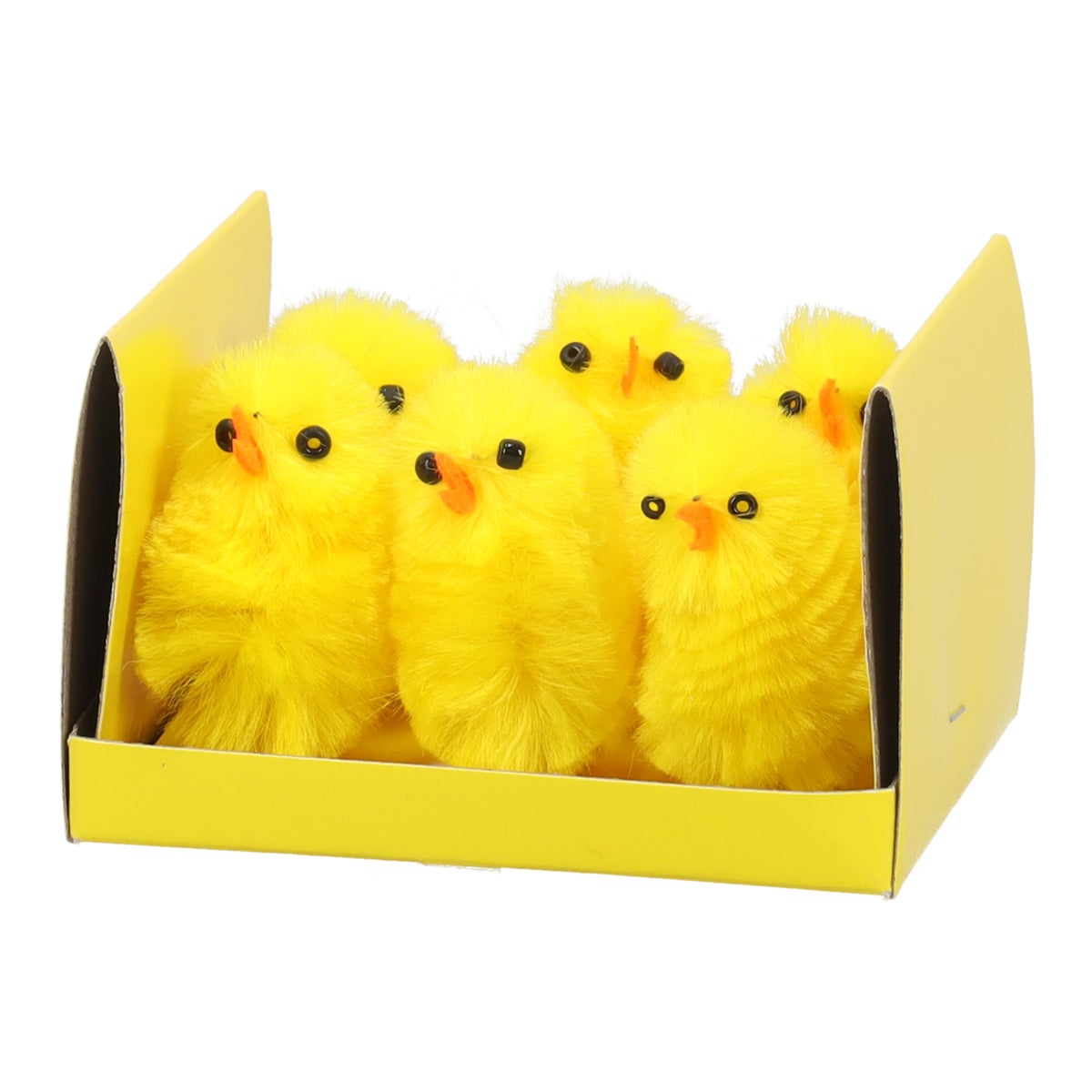 Kuiken chenille 6 stuks geel Kuiken chenille 6 stuks geel