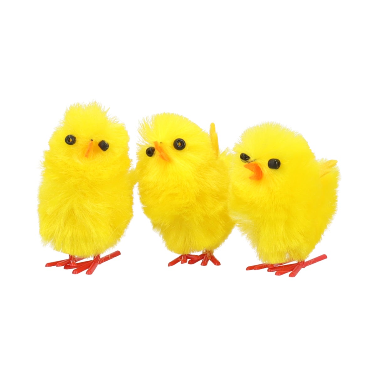 Kuiken chenille 6st geel Kuiken chenille 6st geel