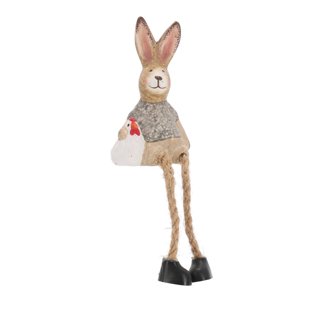 Konijn zittend 11 cm 2 assorti Konijn zittend 11 cm 2 assorti