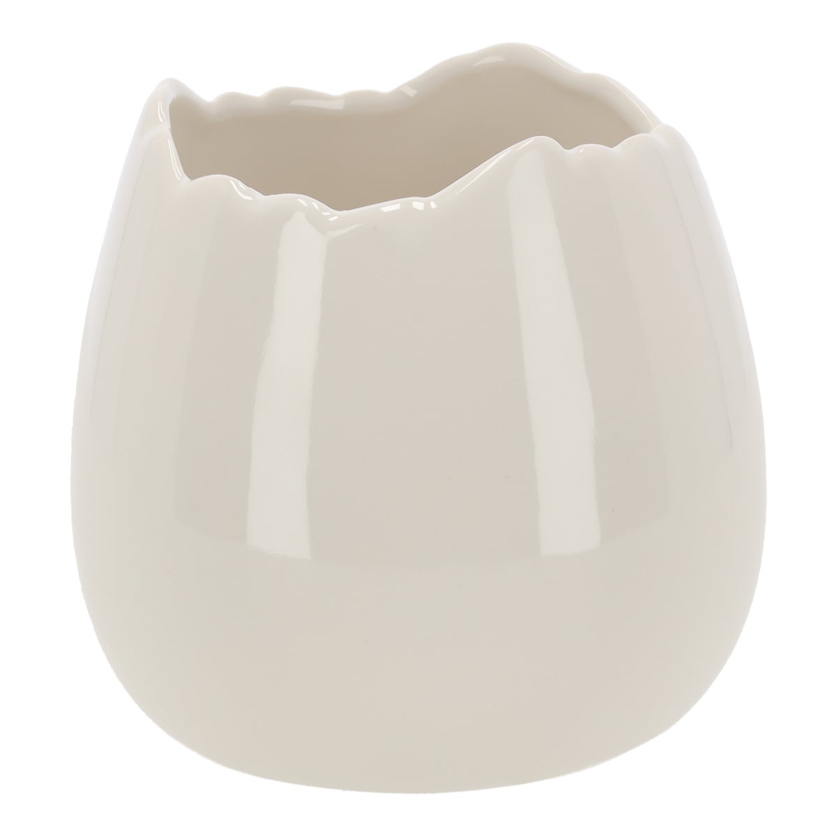 Bloempot ei wit 12x12cm Bloempot ei wit 12x12cm