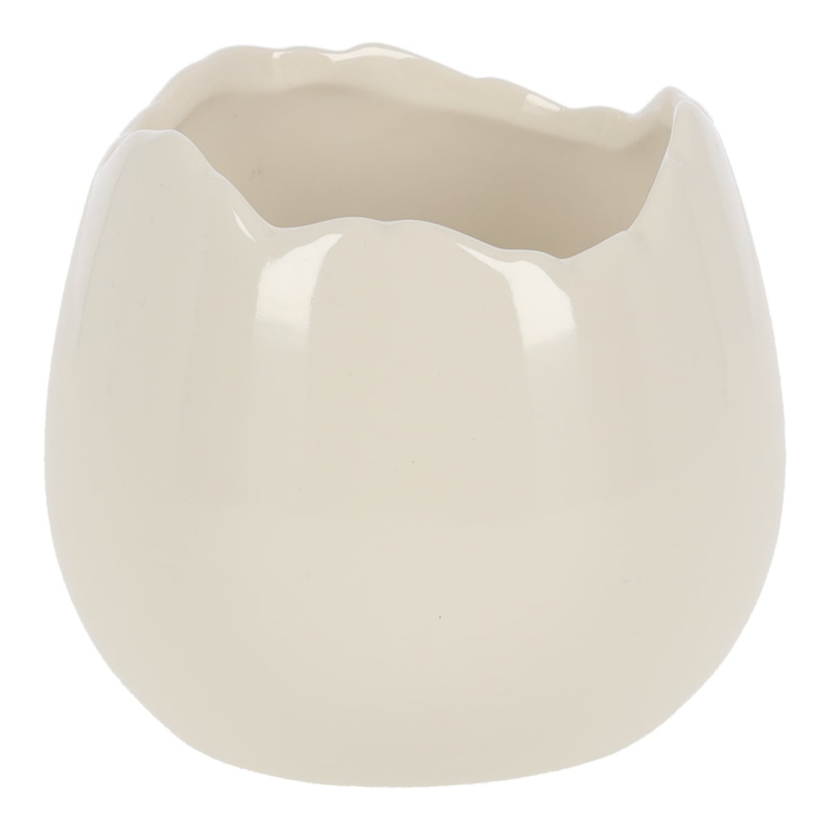 Bloempot ei wit 9 x 8 cm Bloempot ei wit 9 x 8 cm